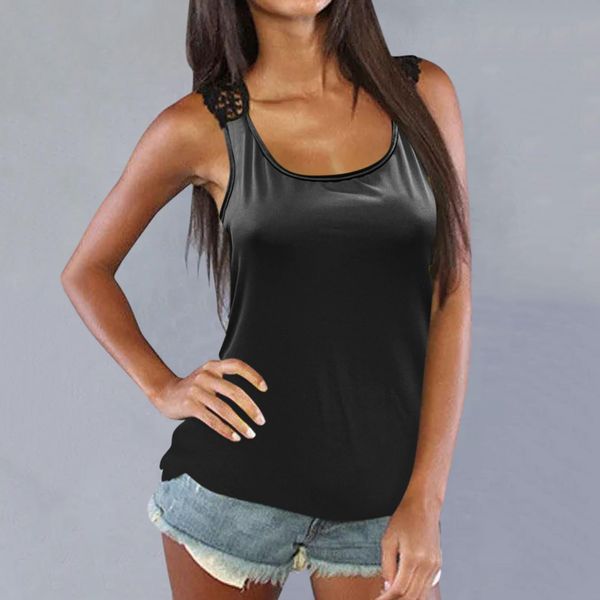 solid color tanks women casual hollow out lace o-neck sleeveless vest fashion camis clothing, White
solid color tanks women casual hollow out lace o-neck sleeveless vest fashion camis clothing, White