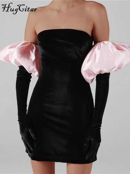 solid strapless tube off shoulder puff sleeves mini dress bodycon party elegant 2022 fall winter festival, Black;gray
solid strapless tube off shoulder puff sleeves mini dress bodycon party elegant 2022 fall winter festival, Black;gray