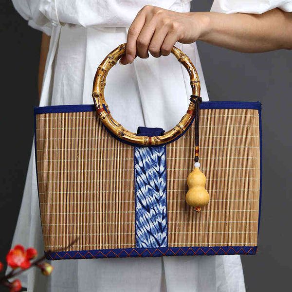 handmade bamboo bag women's tote fabric handbag messenger bag with handbag 220617
handmade bamboo bag women's tote fabric handbag messenger bag with handbag 220617