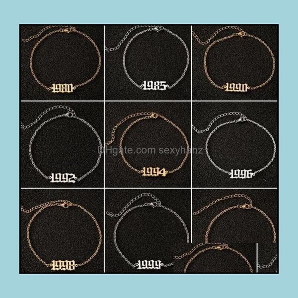 anklets jewelry 1980-2000 birth year anklet leg bracelet personalize stainless steel gold sier custom number for women drop delivery 2021 l7, Red;blue
anklets jewelry 1980-2000 birth year anklet leg bracelet personalize stainless steel gold sier custom number for women drop delivery 2021 l7, Red;blue