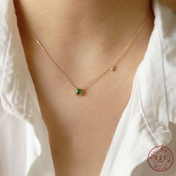 s925 sterling silver plating 14k gold retro green square pendant necklace for women temperament wedding jewelry gifts 220722
s925 sterling silver plating 14k gold retro green square pendant necklace for women temperament wedding jewelry gifts 220722