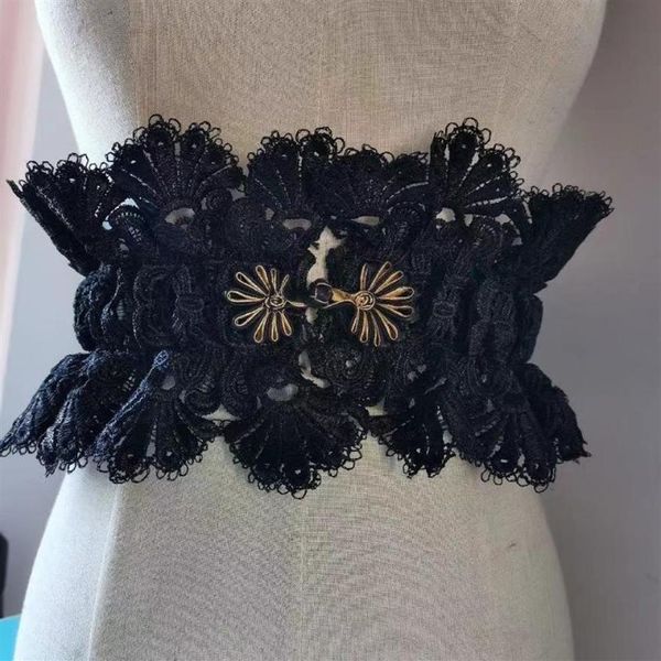 belts fashion lace women luxury gold yarn buckle wide corset belt female elastic bandage waistband all mathing decoration band249z, Black;brown
belts fashion lace women luxury gold yarn buckle wide corset belt female elastic bandage waistband all mathing decoration band249z, Black;brown