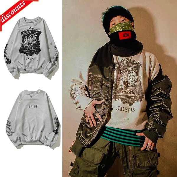 men's brand fashion trend sweater wholesale 2022 new graffiti damage round long sleeve t-shirt jacket, Black
men's brand fashion trend sweater wholesale 2022 new graffiti damage round long sleeve t-shirt jacket, Black