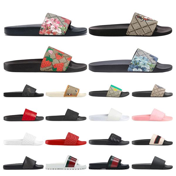 men luxurys designers summer slippers classic floral brocade sandals strawberry print flat leather rubber platform gear bottoms women outdoo, Black
men luxurys designers summer slippers classic floral brocade sandals strawberry print flat leather rubber platform gear bottoms women outdoo, Black