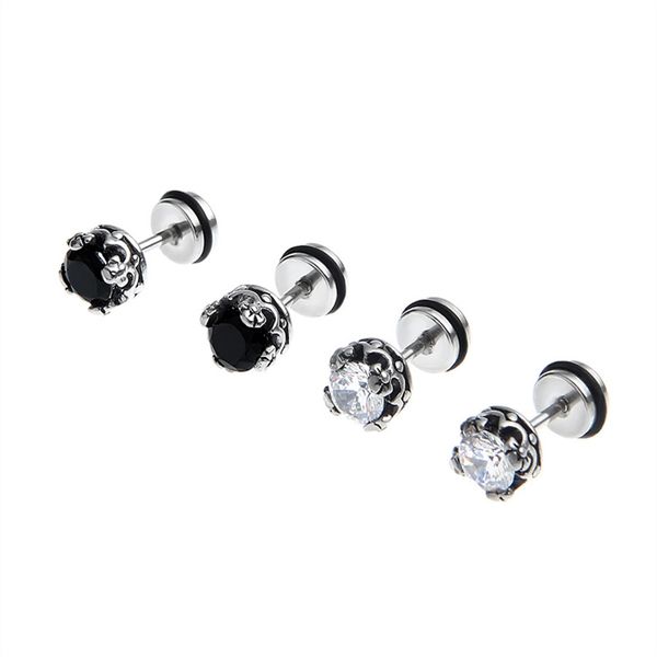 titanium steel black zircon stud earrings old-fashioned high-end diamond-studded hip-hop simple fashion all-match jewelry, Golden;silver
titanium steel black zircon stud earrings old-fashioned high-end diamond-studded hip-hop simple fashion all-match jewelry, Golden;silver