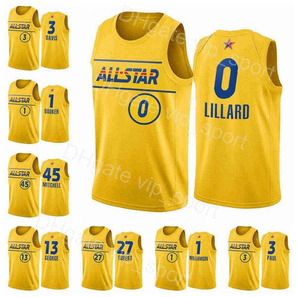 basketball all-star jersey davis 3 paul george 13 rudy gobert chris paul 13 zion devin booker donovan mitchell 45 western conference yellow, Black
basketball all-star jersey davis 3 paul george 13 rudy gobert chris paul 13 zion devin booker donovan mitchell 45 western conference yellow, Black