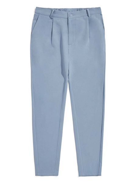 men solid slant pockets tapered pants a2i9#, Black
men solid slant pockets tapered pants a2i9#, Black