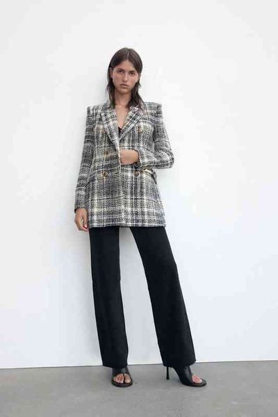 xikom 2021 new women double breasted plaid v neck office lady slim blazer jacket vintage female long sleeves chic suits j220813, White;black
xikom 2021 new women double breasted plaid v neck office lady slim blazer jacket vintage female long sleeves chic suits j220813, White;black