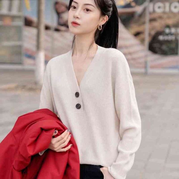 women's knits & tees xiaohe early spring v collar button cashmere wool blended white sweater long sleeve pullover women
women's knits & tees xiaohe early spring v collar button cashmere wool blended white sweater long sleeve pullover women