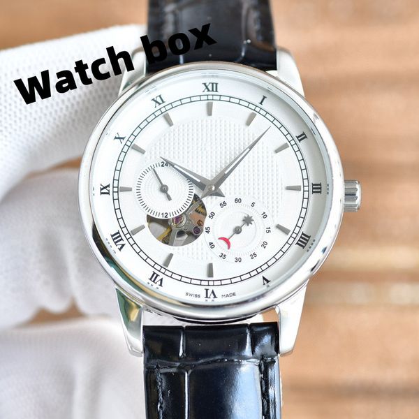designer women's fashion men's watch 43mm black dial master automatic mechanical watches sapphire glass classic folding strap supe, Slivery;brown
designer women's fashion men's watch 43mm black dial master automatic mechanical watches sapphire glass classic folding strap supe, Slivery;brown