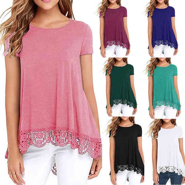 women's t-shirt clothing spring and summer 2022 solid color round neck short sleeve casual loose nl7l, White
women's t-shirt clothing spring and summer 2022 solid color round neck short sleeve casual loose nl7l, White