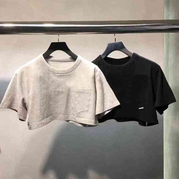 women's t-shirt dangjia ss summer solid color classic short pocket t-shirt women's sleeve casual open navel fashion, White
women's t-shirt dangjia ss summer solid color classic short pocket t-shirt women's sleeve casual open navel fashion, White