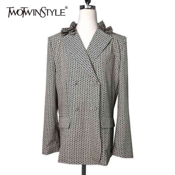 casual patchwork ruffle blazer for women notched long sleeve double breasted print blazers female fashion 210423, White;black
casual patchwork ruffle blazer for women notched long sleeve double breasted print blazers female fashion 210423, White;black