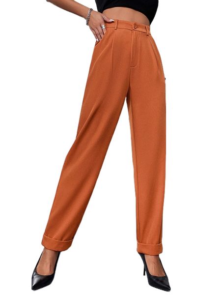 high waist slant pockets tailored pants v4gz#, White;black