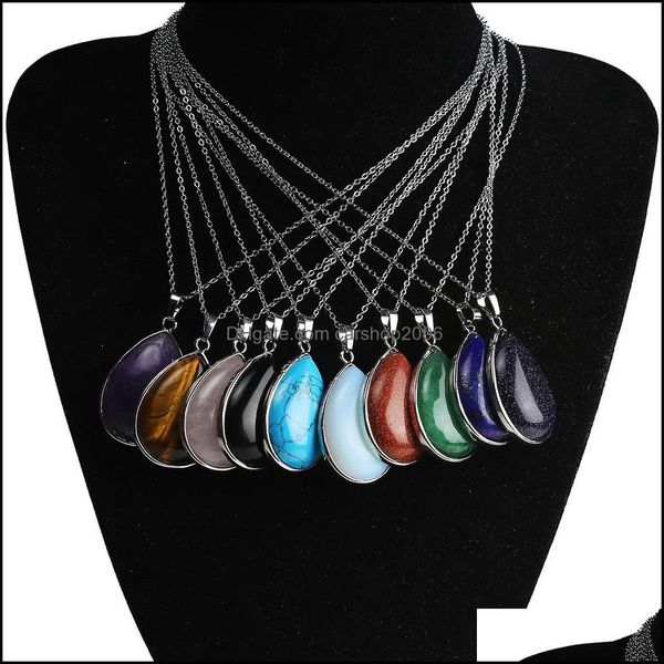 pendant necklaces water drop natural stone opal crystal necklace chakra healing jewelry for women men carshop2006 dhh4m, Silver
pendant necklaces water drop natural stone opal crystal necklace chakra healing jewelry for women men carshop2006 dhh4m, Silver