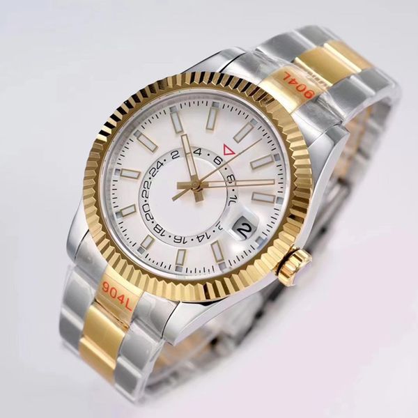 designer mens watches montre de luxe automatic mechanical 42mm full stainless steel swim wristwatches sapphire luminous sky calendar watch o, Slivery;brown
designer mens watches montre de luxe automatic mechanical 42mm full stainless steel swim wristwatches sapphire luminous sky calendar watch o, Slivery;brown