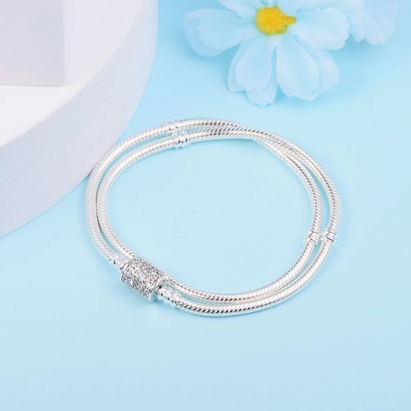 genuine 925 sterling silver charm bracelets new moments double wrap barrel clasp snake chain bracelets for women fit pandora charms beads di, Golden;silver
genuine 925 sterling silver charm bracelets new moments double wrap barrel clasp snake chain bracelets for women fit pandora charms beads di, Golden;silver