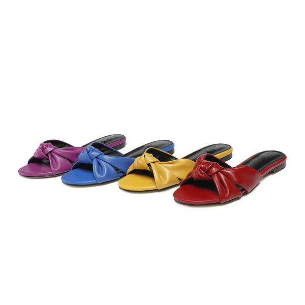 designer new genuine leather flat sandal leak bow decoration shoes half drag for ladies, Black
designer new genuine leather flat sandal leak bow decoration shoes half drag for ladies, Black