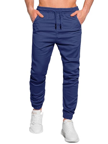 men drawstring waist slant pocket pants k2ah#, Black