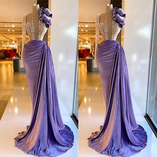 purple velvet evening dresses beaded illusion flowers long sleeve dress for women elegant mermaid pleats robe de fiesta, Black;red
purple velvet evening dresses beaded illusion flowers long sleeve dress for women elegant mermaid pleats robe de fiesta, Black;red