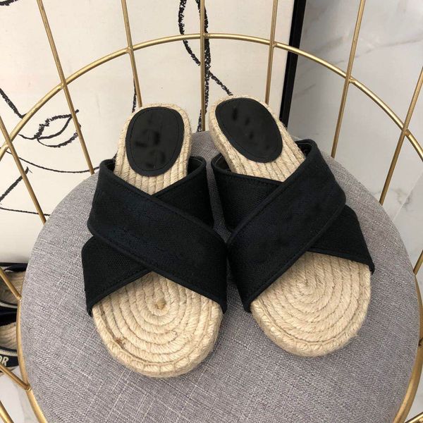 espadrille women rubber sandal slide designer flip flops sandal leather cord platform double hardware outdoor beach slides with box no364, Black
espadrille women rubber sandal slide designer flip flops sandal leather cord platform double hardware outdoor beach slides with box no364, Black