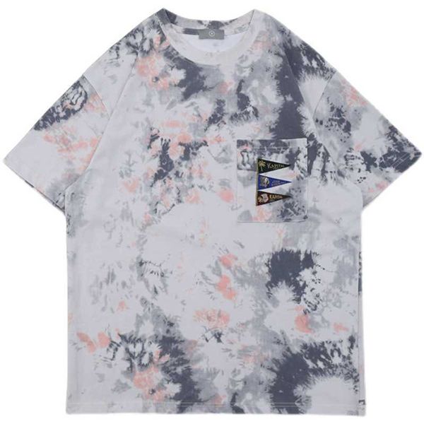 men's t-shirts kapital man japanese retro hirata hehong tie dyed short sleeved t-shirt round neck couple half sleeved tee, White;black
men's t-shirts kapital man japanese retro hirata hehong tie dyed short sleeved t-shirt round neck couple half sleeved tee, White;black