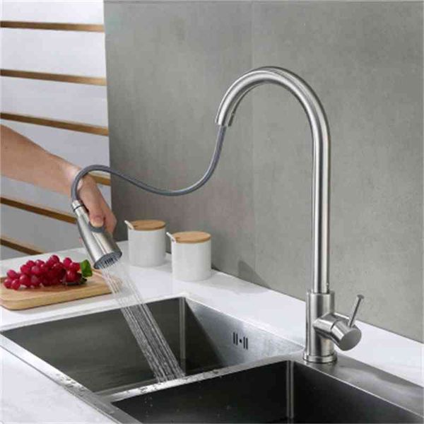 kitchen faucets vegetable sink 304 stainless steel faucet kitchen splash proof and cold pull-out 6bb7
kitchen faucets vegetable sink 304 stainless steel faucet kitchen splash proof and cold pull-out 6bb7