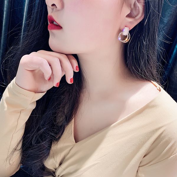 sterling silver needle european and american elegant diamond geometric round ring earrings female temperament korean simple personality eard, Golden
sterling silver needle european and american elegant diamond geometric round ring earrings female temperament korean simple personality eard, Golden