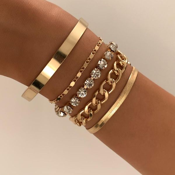 charm bracelets ingesight.z luxury shiny rhinestones crystal chain bangle multi layered chunky thick miami curb cuban bracelet jewelry, Golden;silver
charm bracelets ingesight.z luxury shiny rhinestones crystal chain bangle multi layered chunky thick miami curb cuban bracelet jewelry, Golden;silver