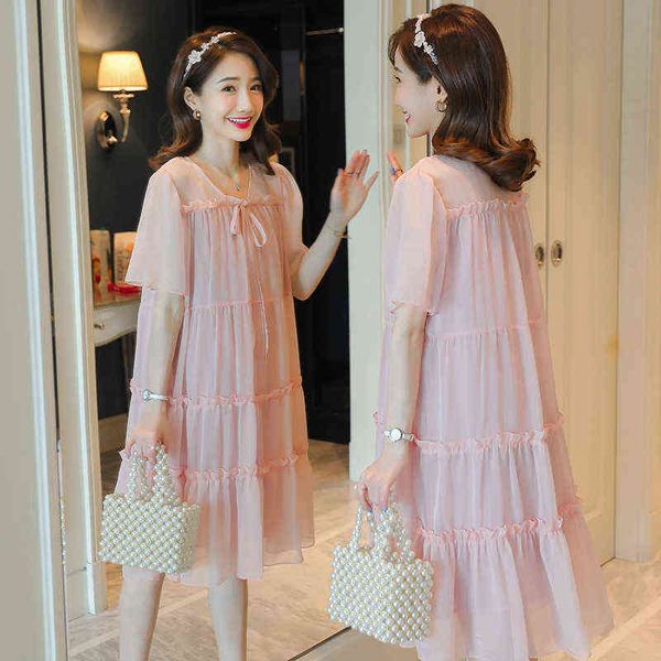 pregnant woman summer clothes sweet short flare sleeve vneck high waist maternity chiffon dress korean style aline dress j220628, White
pregnant woman summer clothes sweet short flare sleeve vneck high waist maternity chiffon dress korean style aline dress j220628, White
