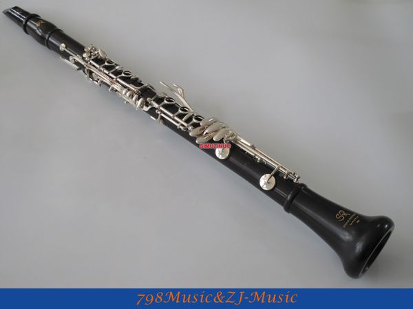 sr new grenadilla black wooden ebony 19 key bb clarinet with mouthpiece silver plated keys
sr new grenadilla black wooden ebony 19 key bb clarinet with mouthpiece silver plated keys