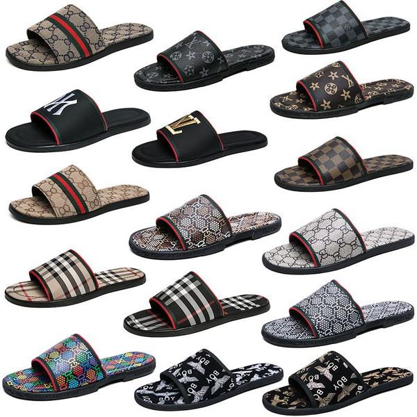 designer luxury brand slides grid pattern slippers genuine leather flip flops black brown fashion men shoes sandals beach shoes
designer luxury brand slides grid pattern slippers genuine leather flip flops black brown fashion men shoes sandals beach shoes