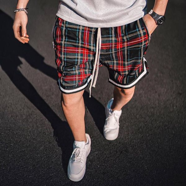 men's shorts men's retro lattice outdoor casual trend, White;black
men's shorts men's retro lattice outdoor casual trend, White;black