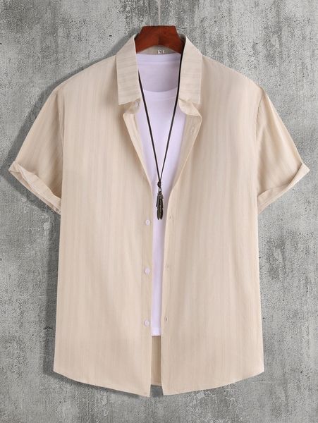 men solid button up shirt without tee o1xv#, White;black
men solid button up shirt without tee o1xv#, White;black