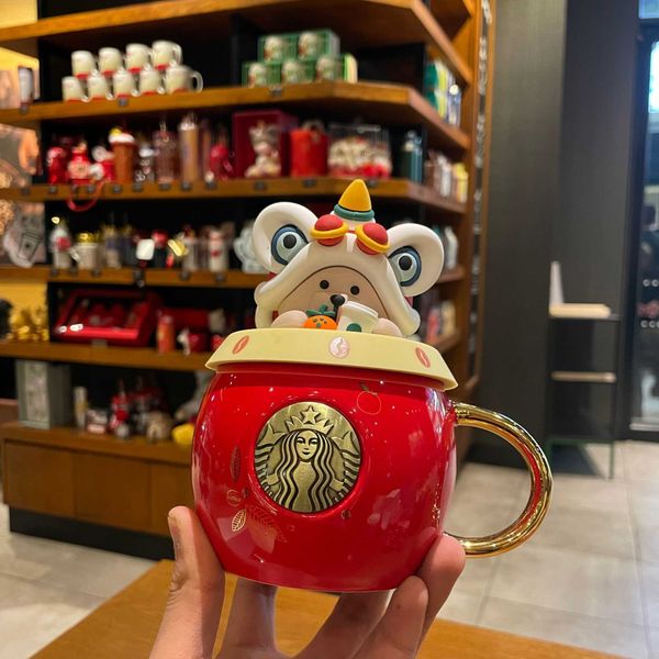 2021 year of the ox starbucks cup zodiac lion dance drum bear bronze medal ceramic mug coffee cup with cover
2021 year of the ox starbucks cup zodiac lion dance drum bear bronze medal ceramic mug coffee cup with cover
