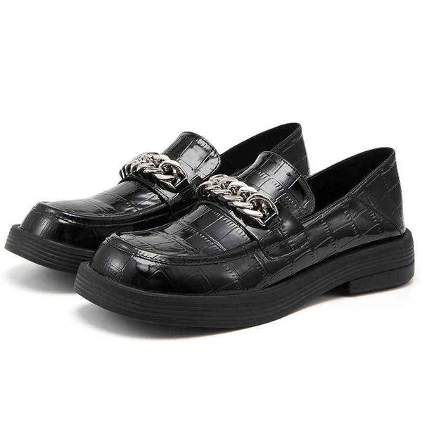 dress shoes british style jk small leather shoes luxury chain platform high heels women lolita loafers 220726, Black
dress shoes british style jk small leather shoes luxury chain platform high heels women lolita loafers 220726, Black