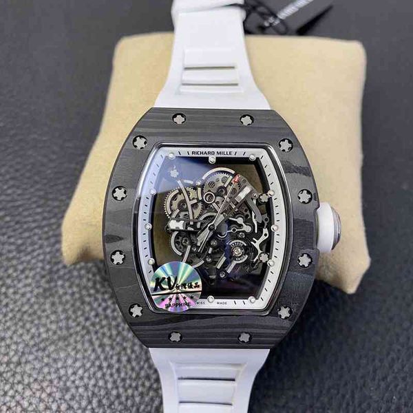 luxury mens mechanics watch richa milles rm055 series carbon fiber case with fully automatic imported movement rubber band size 50x43mm, Slivery;brown
luxury mens mechanics watch richa milles rm055 series carbon fiber case with fully automatic imported movement rubber band size 50x43mm, Slivery;brown