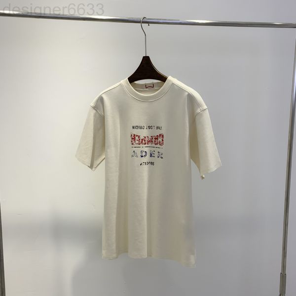 women's t-shirt designer ader co branded short sleeved vintage red and blue printed couple loose casual half 94f9, White
women's t-shirt designer ader co branded short sleeved vintage red and blue printed couple loose casual half 94f9, White