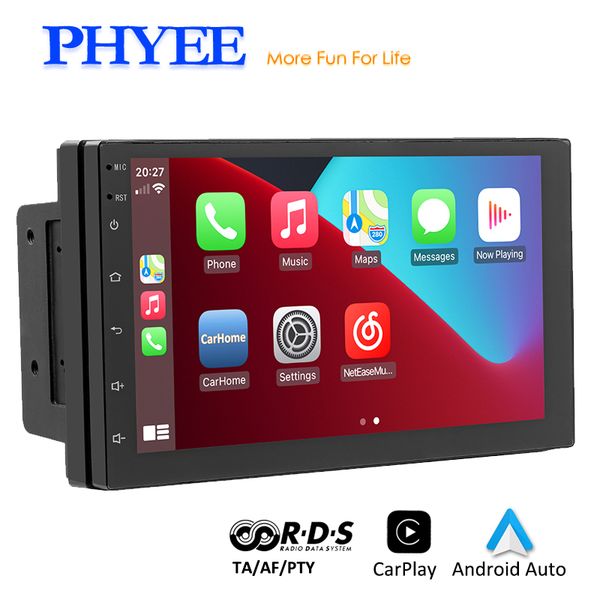 2 din 7" carplay car dvd radio player android-auto am fm bluetooth touch screen mirror link hd mp5 player usb audio system head unit x4 
2 din 7" carplay car dvd radio player android-auto am fm bluetooth touch screen mirror link hd mp5 player usb audio system head unit x4