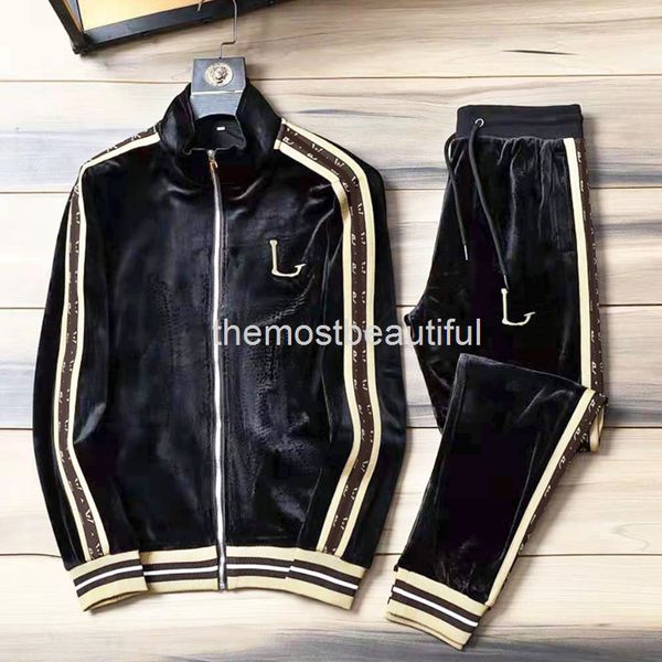 men's tracksuits golden velvet leisure sportswear high-end men's and women's fashion team two-piece large size, Gray
men's tracksuits golden velvet leisure sportswear high-end men's and women's fashion team two-piece large size, Gray