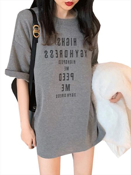 once summer autumn round neck long 1 2 sleeved dress grey and white letter dresses casual elegant loose causal mini, Black;gray
once summer autumn round neck long 1 2 sleeved dress grey and white letter dresses casual elegant loose causal mini, Black;gray