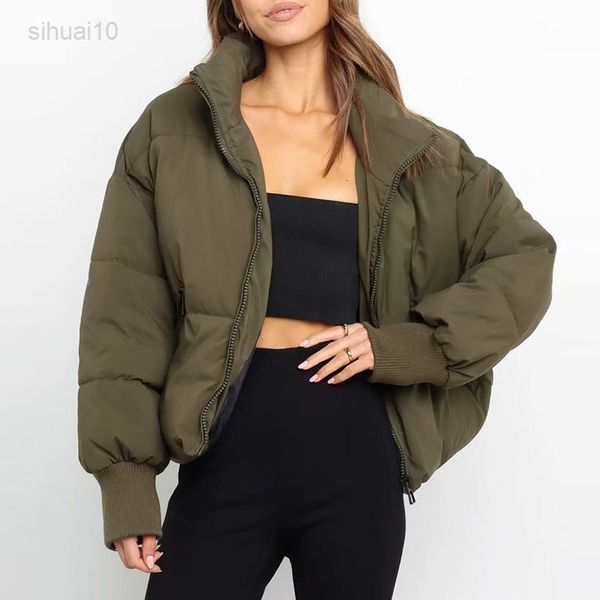 2021 za women casual solid zipper baseball parka autumn winter female fashion o neck streetwear long sleeve bomber jacket parka l220725, Black
2021 za women casual solid zipper baseball parka autumn winter female fashion o neck streetwear long sleeve bomber jacket parka l220725, Black