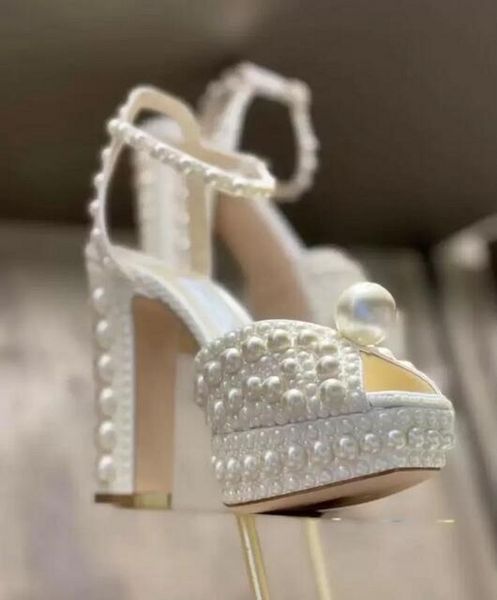 2022 white bridal shoes women fashion high chunky heel pearls sandals lady pumps wedding party shoes, Black
2022 white bridal shoes women fashion high chunky heel pearls sandals lady pumps wedding party shoes, Black