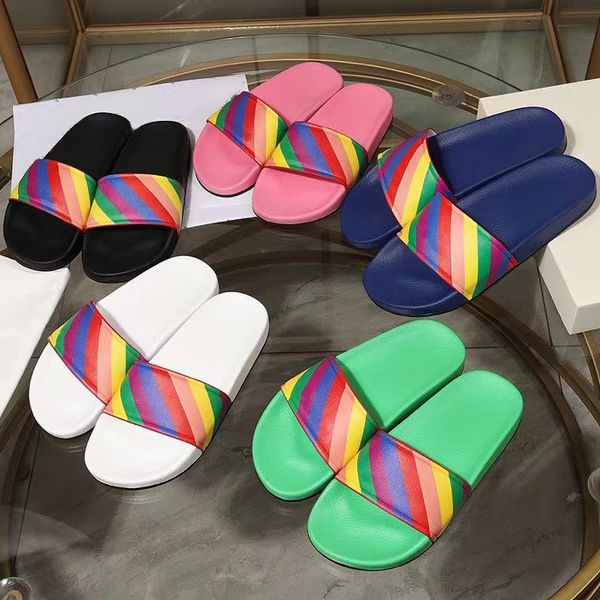 2022 fashion genuine leather slide sandals slippers for men women designer rainbow beach flip flops slipper with original box, Black
2022 fashion genuine leather slide sandals slippers for men women designer rainbow beach flip flops slipper with original box, Black