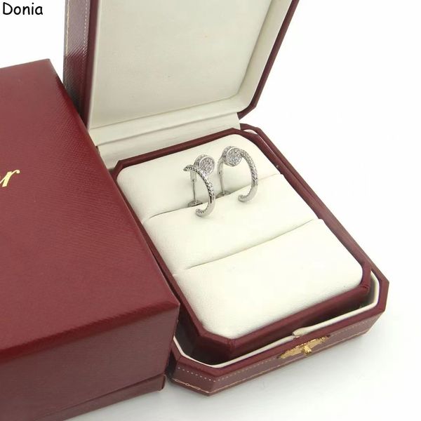 donia jewelry luxury stud european and american fashion nails titanium steel three-color creative designer earrings gift box, Golden;silver
donia jewelry luxury stud european and american fashion nails titanium steel three-color creative designer earrings gift box, Golden;silver