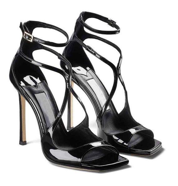 summer luxury azia sandals shoes women square toe ankle strap with buckle fastening slim heels strappy lady pumps party dress, Black
summer luxury azia sandals shoes women square toe ankle strap with buckle fastening slim heels strappy lady pumps party dress, Black