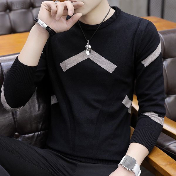 men sweaters leisure new round collar long sleeves youth black flatteus sweater men o-neck casual sweaters sweater l220801, White;black
men sweaters leisure new round collar long sleeves youth black flatteus sweater men o-neck casual sweaters sweater l220801, White;black