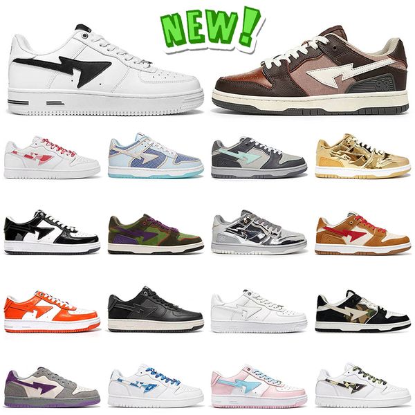 bapestas sk8 sta designer casual shoes mens women sneakers m1 white black brown ivory abc camo pink union dark purple green platform baped t, White;red
bapestas sk8 sta designer casual shoes mens women sneakers m1 white black brown ivory abc camo pink union dark purple green platform baped t, White;red