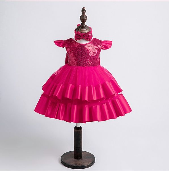 children's dress popular beaded fluffy skirt girl baby one year old dress, Red;yellow
children's dress popular beaded fluffy skirt girl baby one year old dress, Red;yellow