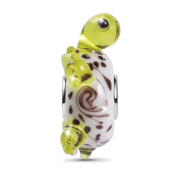 charm bracelets turtle murano glass bead 925 sterling sier charms fit bracelet/necklace for women girls wife daughter amtcc, Golden;silver